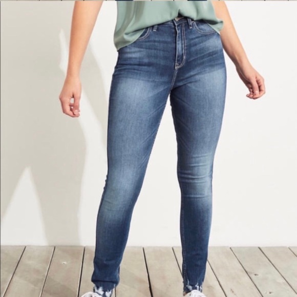 Hollister Jeans Hollister Curvy High Rise Super Skinny Jeans Poshmark